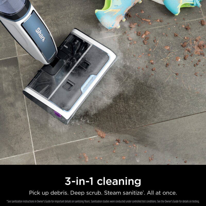 Shark 3-in-1 Steam Mop - Picks up Debris, Scrubs & Sanitizes-Hardwood, Laminate, Tile, Stone, Marble & Vinyl, SD200 - Image 2