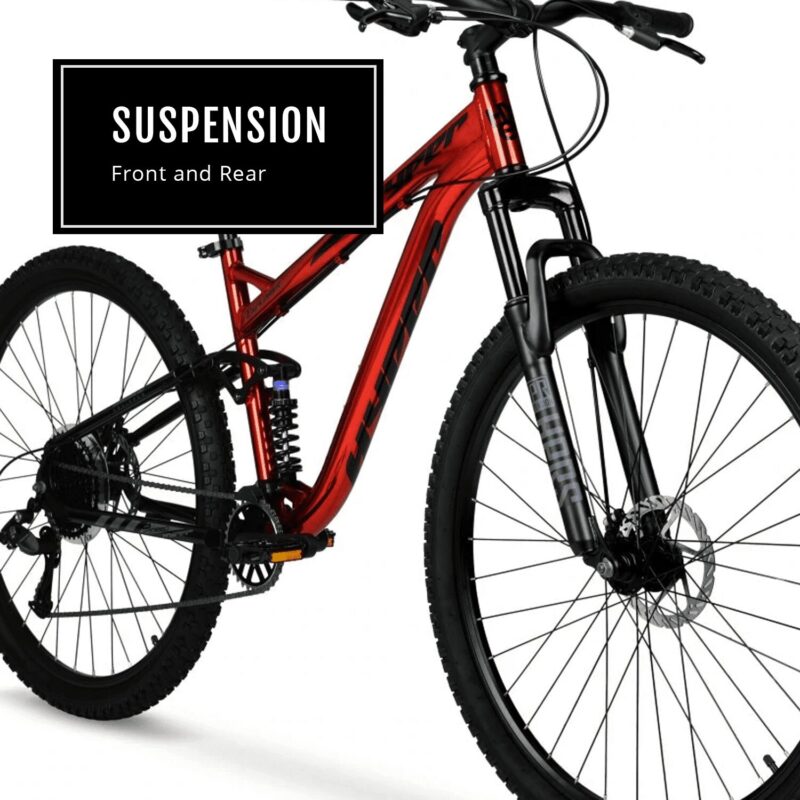 29" Hyper Explorer Dual Suspension Mountain Bike, Adults Age 13+, Red - Image 6
