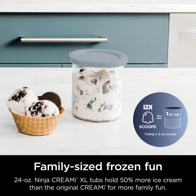Ninja CREAMi MAX 24 Oz, 9-in-1 Ice Cream & Frozen Treat Maker- Black/White - Image 6