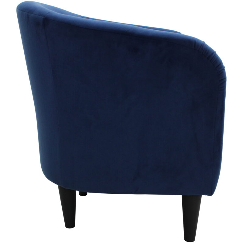 Mainstays Microfiber Tub Accent Chair, Blue - Image 5