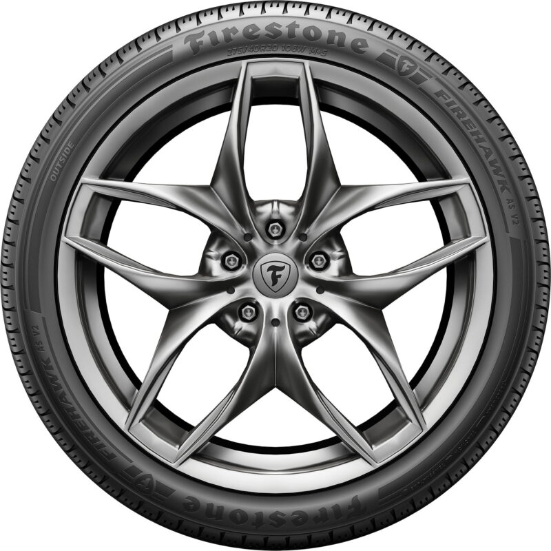 Firestone FireHawk A/S V2 UHP All Season 245/50R18 100W Passenger Tire - Image 2