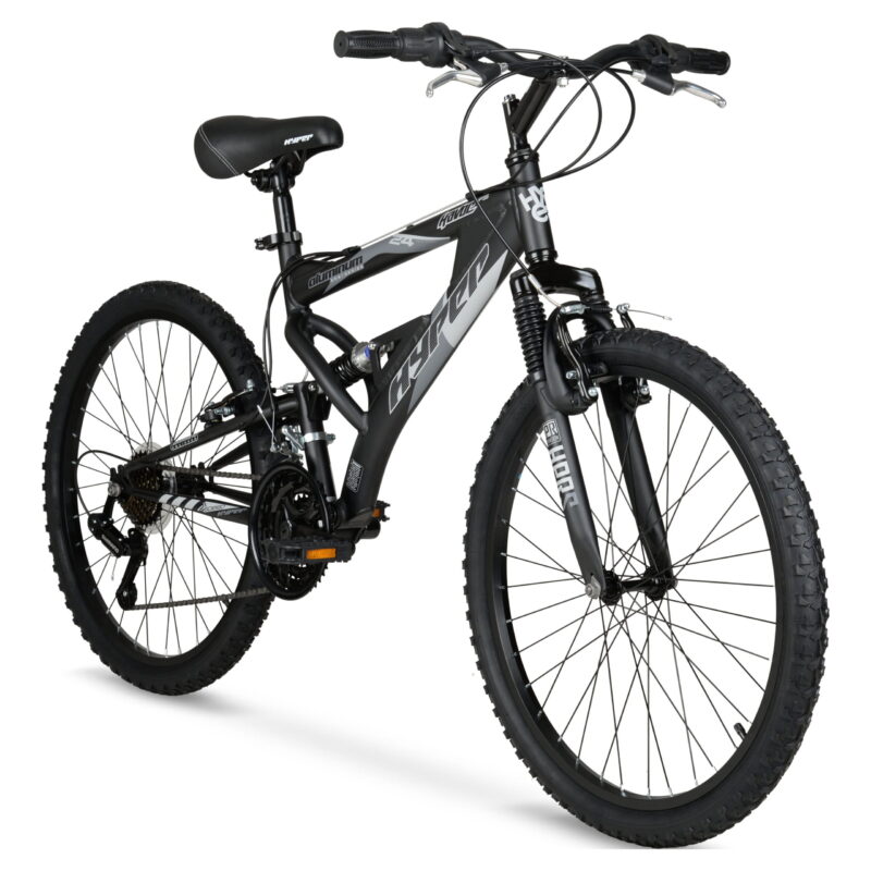 24" Hyper Bicycles Havoc Mountain Bike, Youth/Adult, Recommended Ages 10-14 Years Old, Black - Image 2