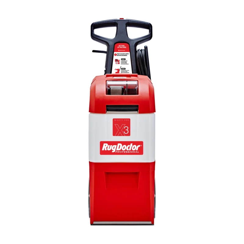 Rug Doctor Mighty Pro X3 Commercial Carpet Cleaner - Large Red Pet Pack, Includes 48 oz Fresh Spring Deep Carpet Cleaner - Image 4