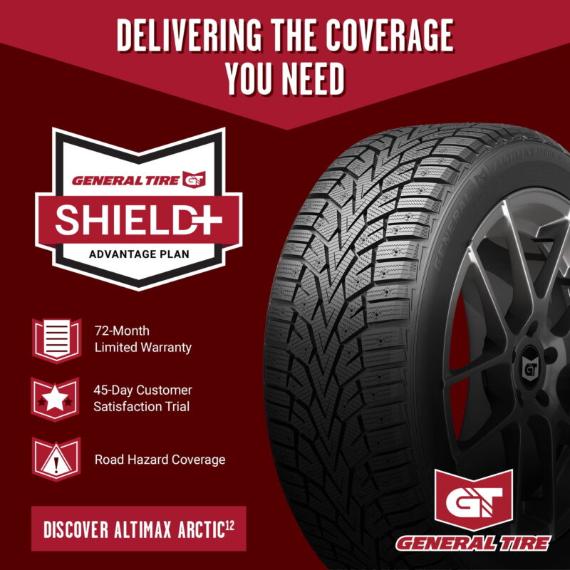 General Altimax Arctic 12 225/55R16XL 99T BW Winter Studdable Tire - Image 2