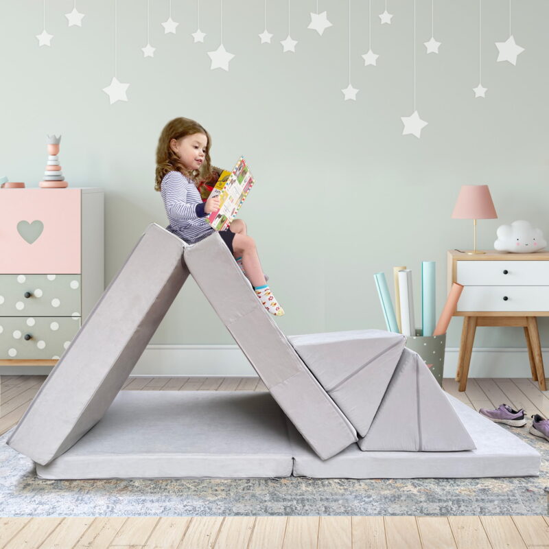 Imaginarium Kids Play Couch, Light Gray - Image 7