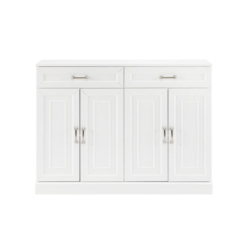 Crosley Furniture Stanton Traditional MDF Wood Sideboard in White - Image 6