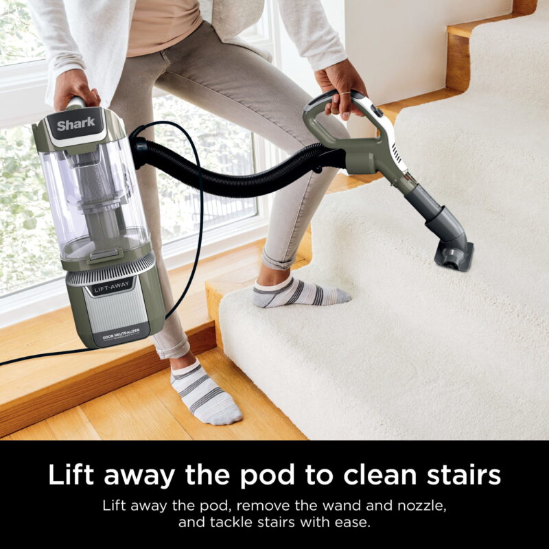 Shark Upright Vacuum, Rotator Pet Lift-Away ADV, Pet Friendly, Bagless, DuoClean PowerFins HairPro Brushroll, HEPA Filter, Hard Floor and Carpet, Swivel Steering, LED Lights, LA700, Sage - Image 2