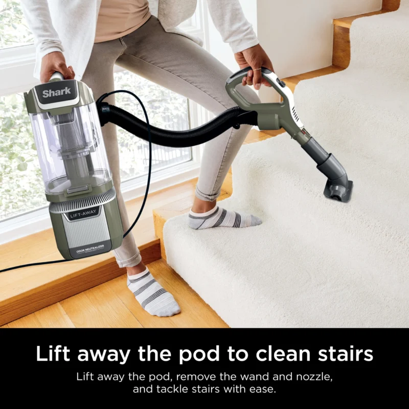 Shark Upright Vacuum, Rotator Pet Lift-Away ADV, Pet Friendly, Bagless, DuoClean PowerFins HairPro Brushroll, HEPA Filter, Hard Floor and Carpet, Swivel Steering, LED Lights, LA700, Sage - Image 2