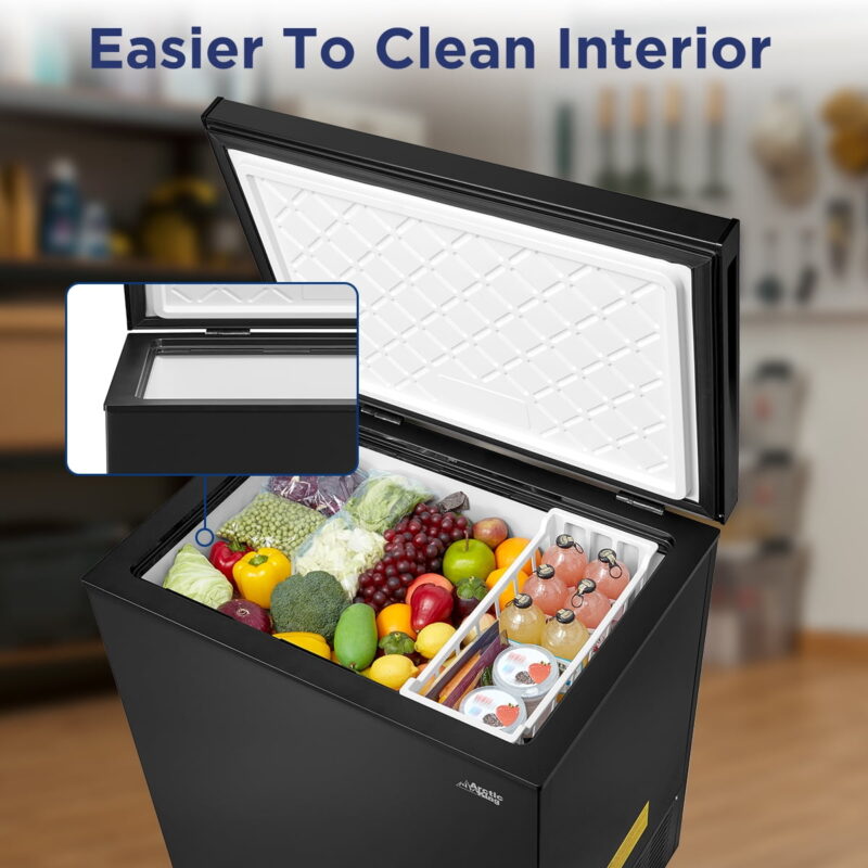 Arctic King 7.0 Cu ft Chest Freezer, Convertible, Black - Image 7