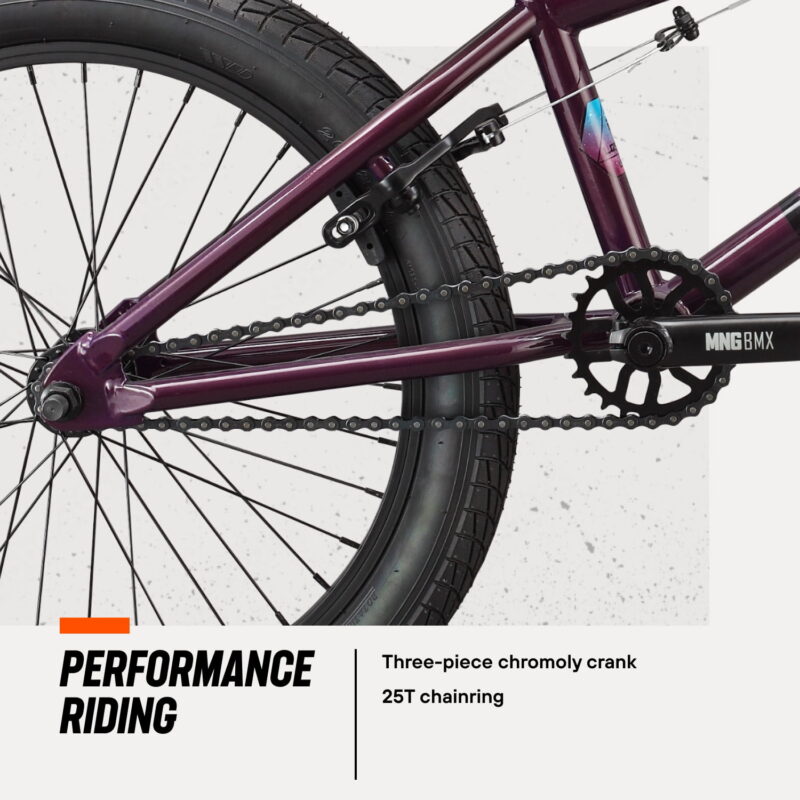 Mongoose Legion L40 Freestyle BMX Bike, 20" Wheels, Ages 8 and up, Purple - Image 7