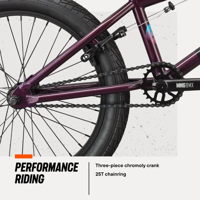 Mongoose Legion L40 Freestyle BMX Bike, 20" Wheels, Ages 8 and up, Purple - Image 7