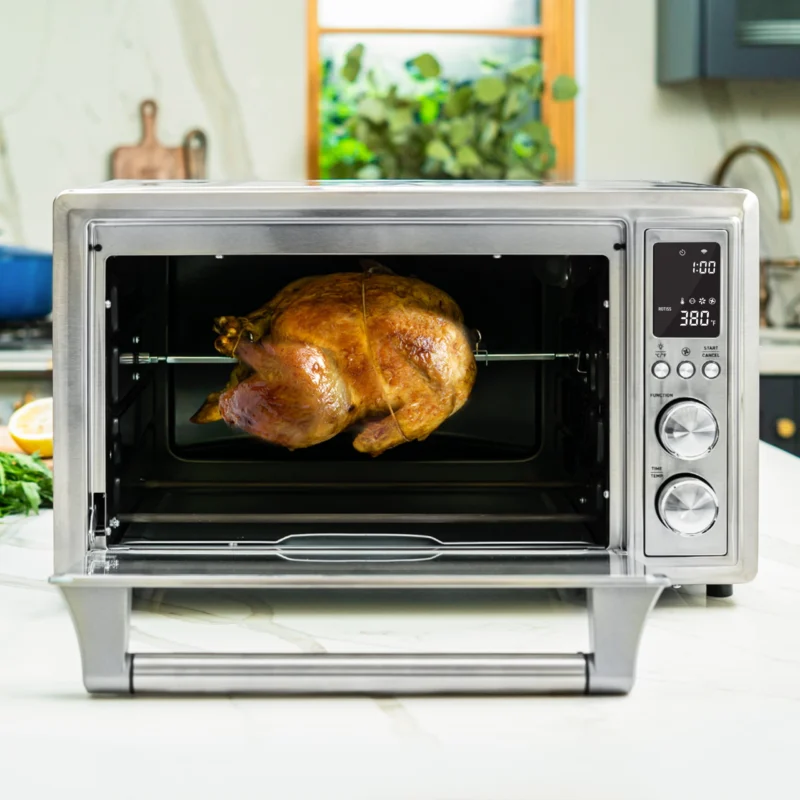 Cosori 9-Slice Smart Ceramic Air Fryer Toaster Oven, Stainless Steel, Silver - Image 4