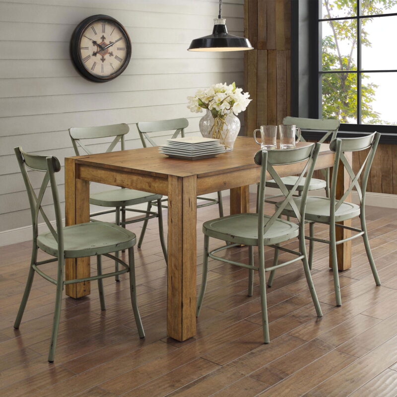 Better Homes & Gardens Bryant Solid Wood Dining Table, Rustic Brown - Image 5