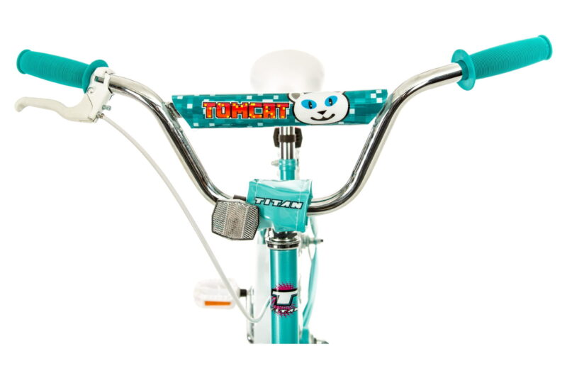 Titan 20 In. Tomcat Girls BMX Bike with Pads, Teal Blue - Image 4