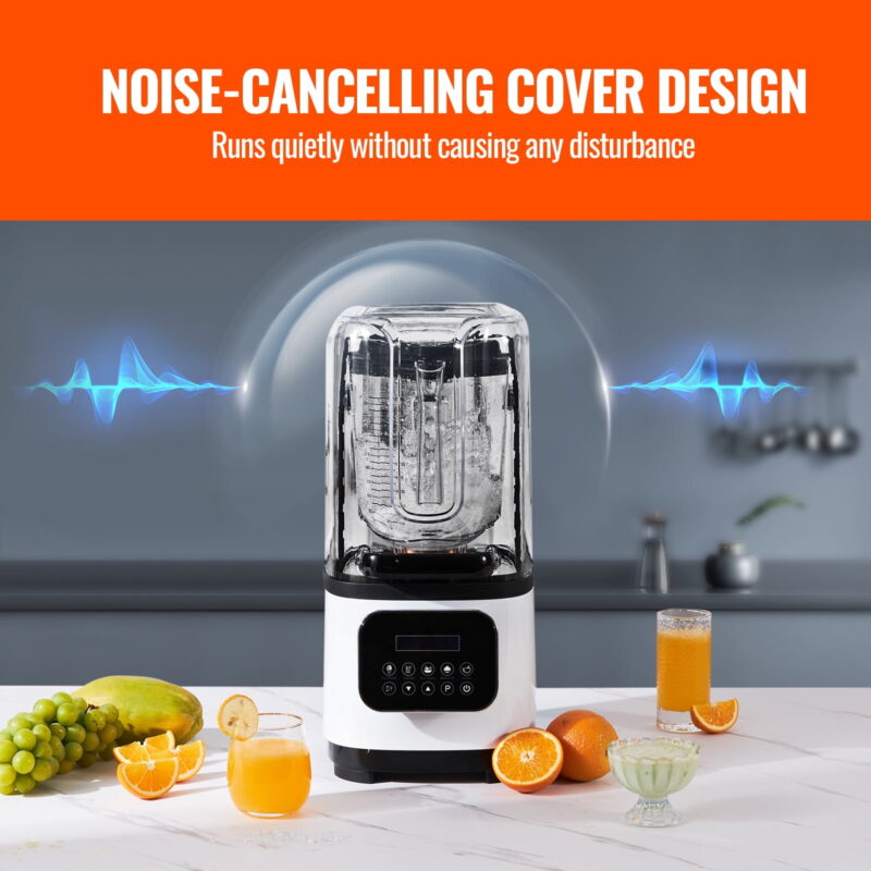 KFFKFF  68oz Professional Blender with Shield  Auto Blending Smoothie Blender High-Speed ​​Blenders Countertop Blenders BPA-Free, Auto-smart Tech & Speed ​​Control Juice Blender Set - Image 5