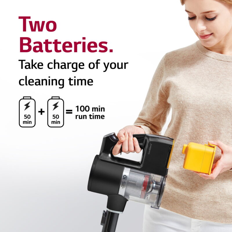 Restored LG Cord Zero A9 Cordless Stick Vacuum Cleaner - A916BM (Refurbished) - Image 6