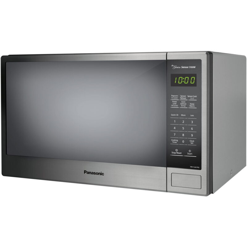 Panasonic Genius Sensor 1.3-Cu. Ft. 1100W Countertop Microwave Oven in Stainless Steel - Image 6