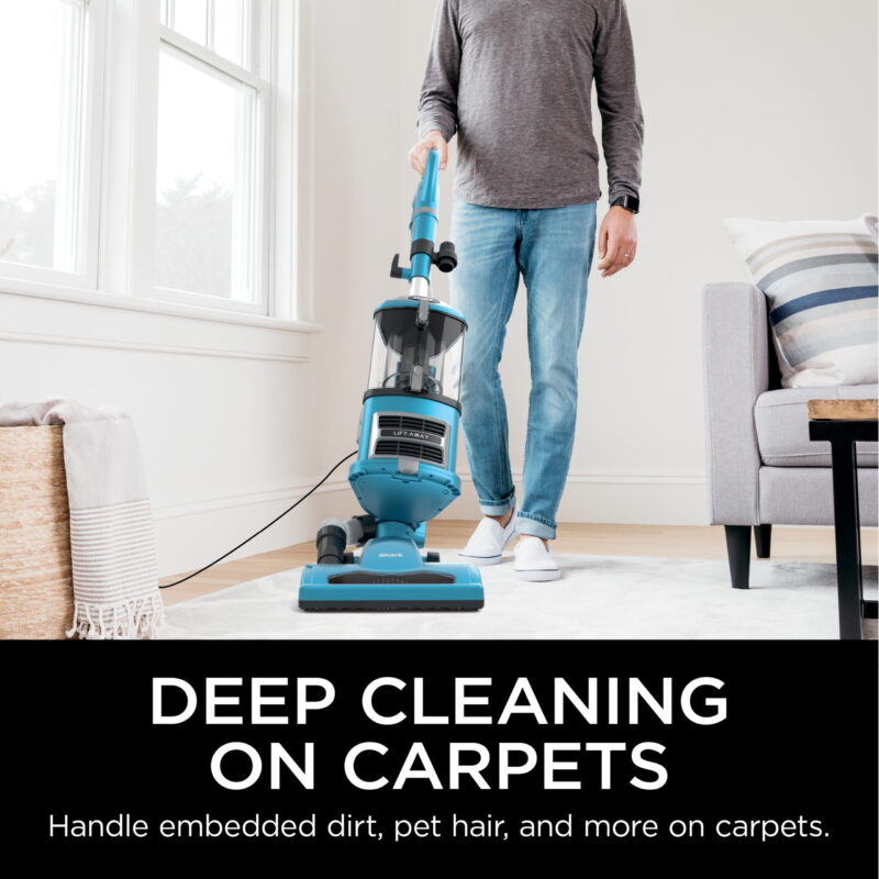 Shark Upright Vacuum, Navigator Lift-Away with Powerful Suction, Bagless, Hard Floor and Carpet, Large Dust Cup, Hepa Filter, Swivel Steering, Upholstery & Crevice Tool, NV380, Blue - Image 2