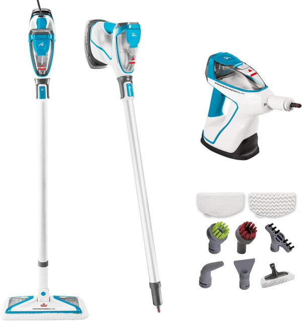 BISSELL PowerFresh Slim Steam Mop 3-in-1 Detachable Handheld Steam Cleaner for Tile, Grout, Windows, Bathrooms, Kitchens, 2075A