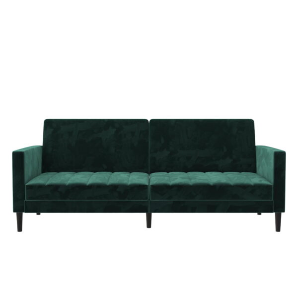 DHP Farnsworth Futon, Green Velvet