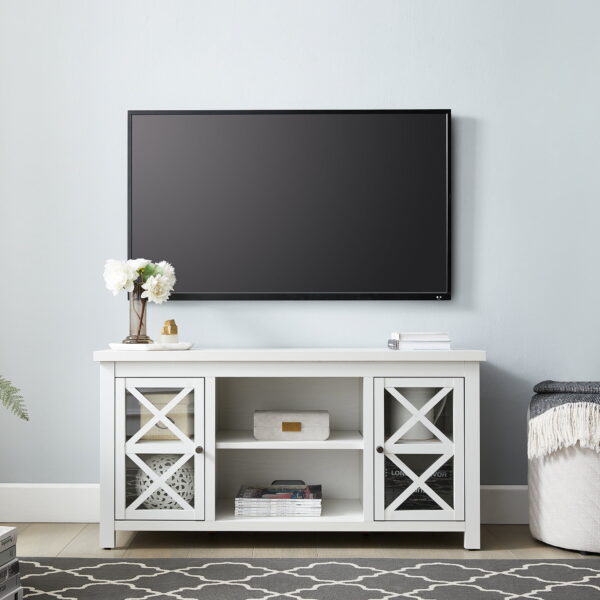 Evelyn&Zoe Colton TV Stand for TV's up to 55", White