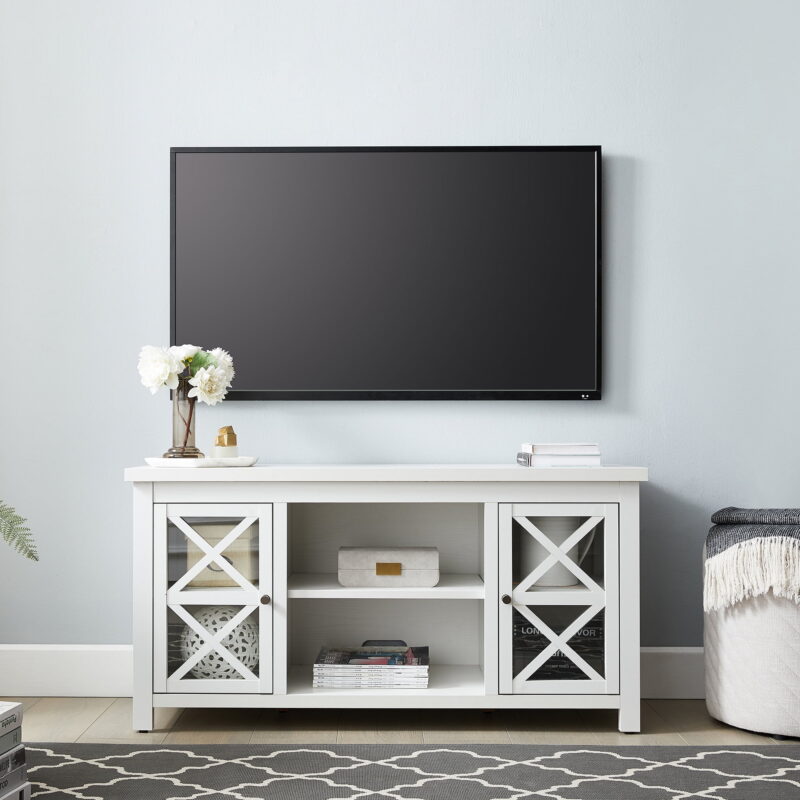Evelyn&Zoe Colton TV Stand for TV's up to 55", White