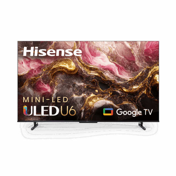 Hisense 75-Inch Class U6 Series Mini-LED QLED Google Smart TV (75U6K) - QLED, 600-Nit, Dolby Vision IQ & Dolby Atmos, Full Array Local Dimming
