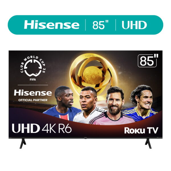 Hisense 85" Class 4K UHD LED LCD Roku Smart TV HDR R6 Series 85R6E4