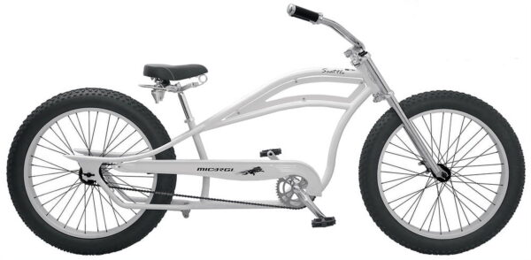 Micargi SEATTLE 26" Unisex Stretch Fat Tire Cruiser-White