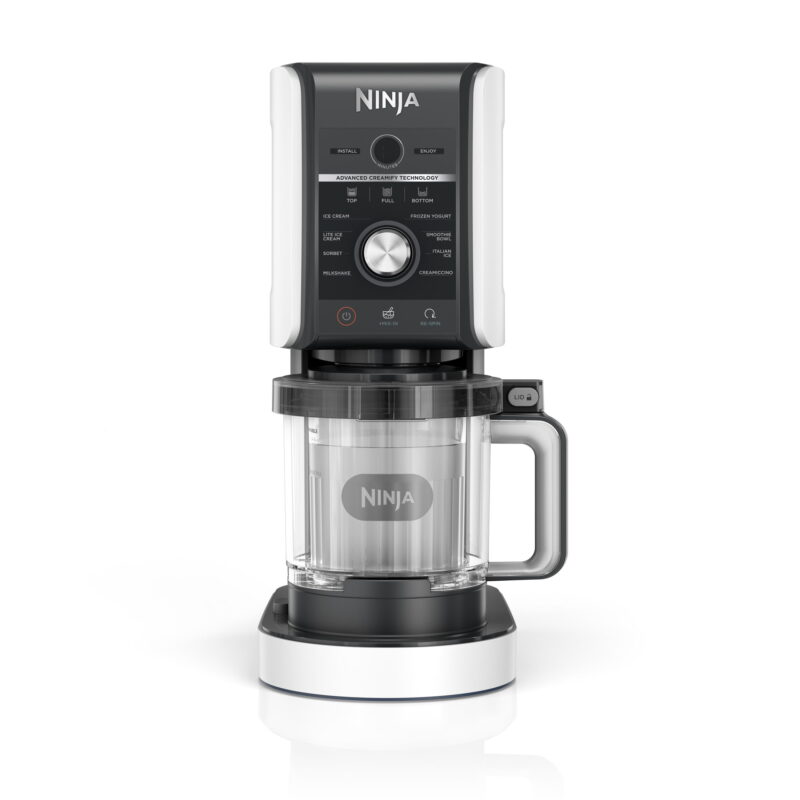 Ninja CREAMi MAX 24 Oz, 9-in-1 Ice Cream & Frozen Treat Maker- Black/White
