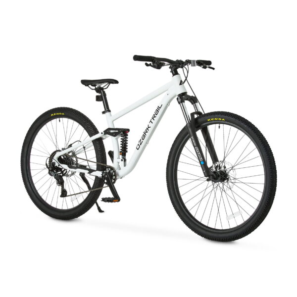 Ozark Trail FS.2 Slalom Full Suspension Mountain Bike, 29" Wheels, Small Frame, Fits Riders 5'1" - 5'5", Off-White, Adult