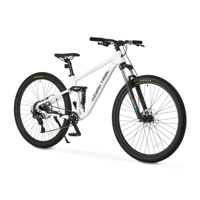 Ozark Trail FS.2 Slalom Full Suspension Mountain Bike, 29" Wheels, Small Frame, Fits Riders 5'1" - 5'5", Off-White, Adult