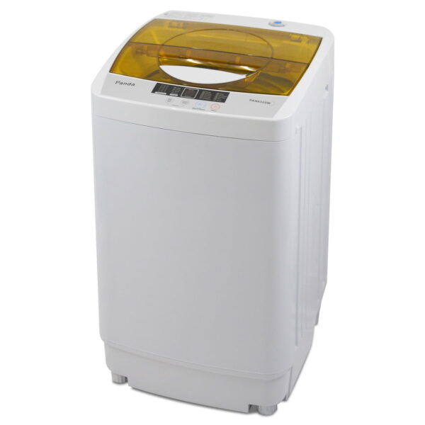 Panda Portable Washing Machine, 1.34 Cu.ft, 10 Wash Programs, 2 built in rollers/casters, Compact Top Load Clothes Washer