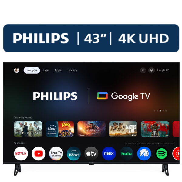 Philips 43" Class 4K Ultra HD (2160p) Google Smart LED TV (43PUL7652/F7) (New)