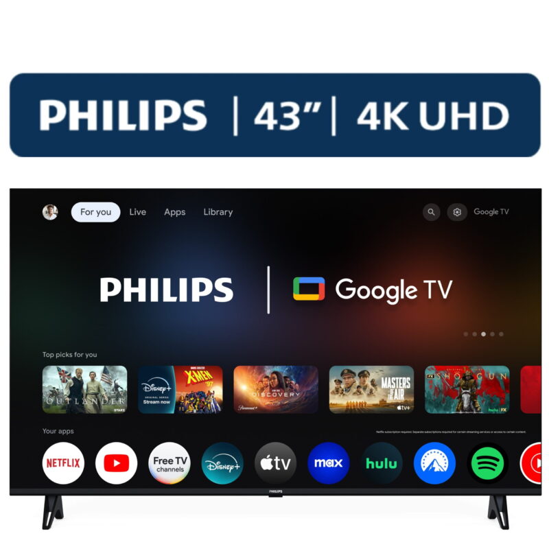 Philips 43" Class 4K Ultra HD (2160p) Google Smart LED TV (43PUL7652/F7) (New)