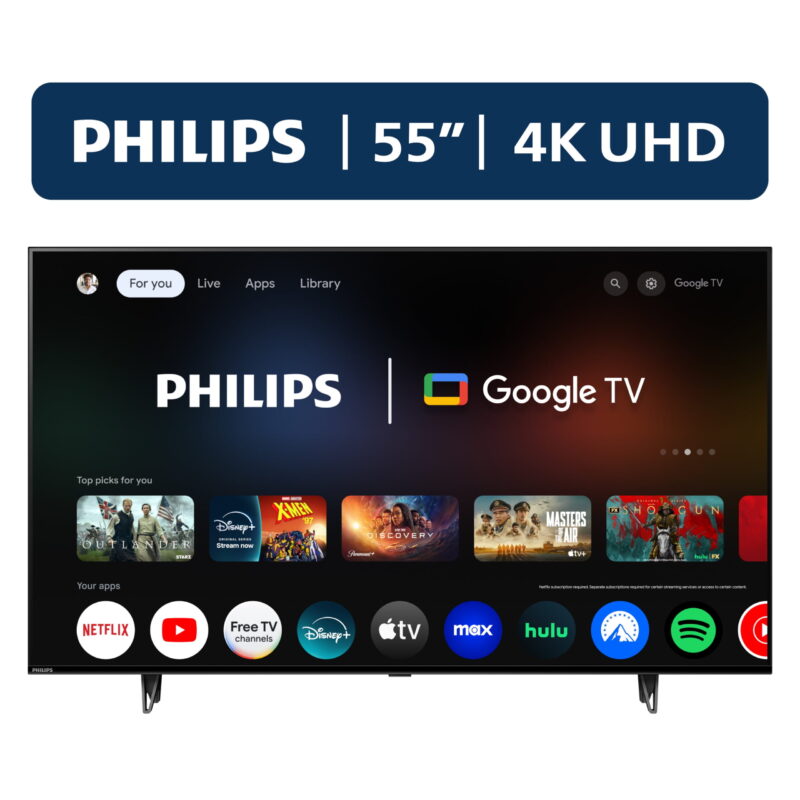 Philips 55" Class 4K Ultra HD (2160p) Google Smart LED TV (55PUL7552/F7) (New)