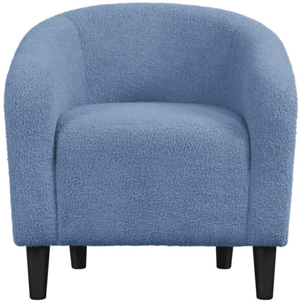 Renwick Set of 2 Boucle Upholstered Club Chair, Blue