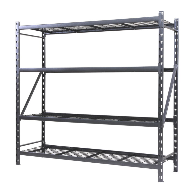 Stronghold Garage Gear by Shin Crest Steel 4-Tier Storage Rack  72"H x 24"D x 77"W, 1000lb per shelf