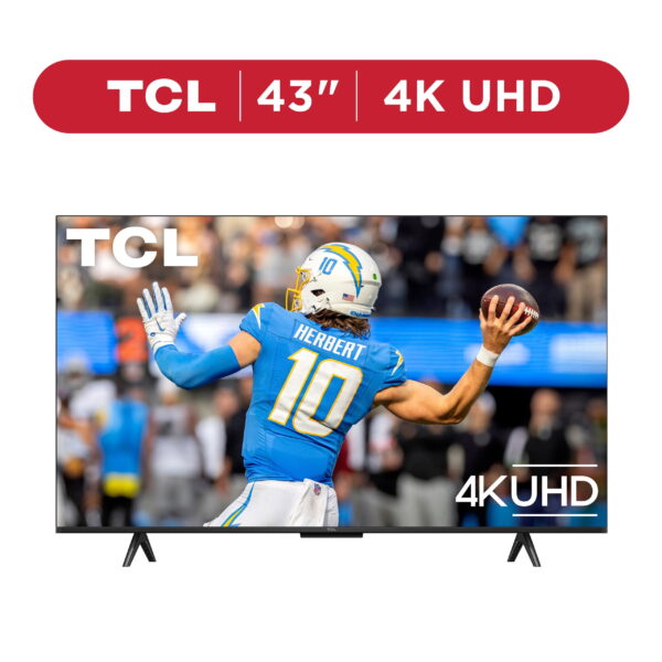 TCL 43” Class S5 (43S551G) 4K UHD HDR LED Smart TV with Google TV (NEW 2024)
