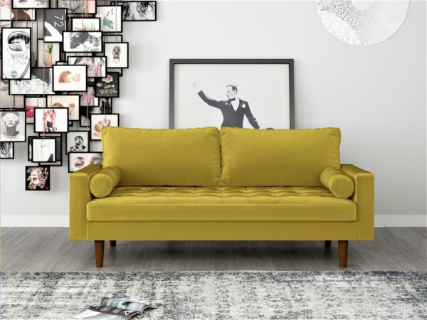US Pride Furniture Mac Sofa, Golden Rod