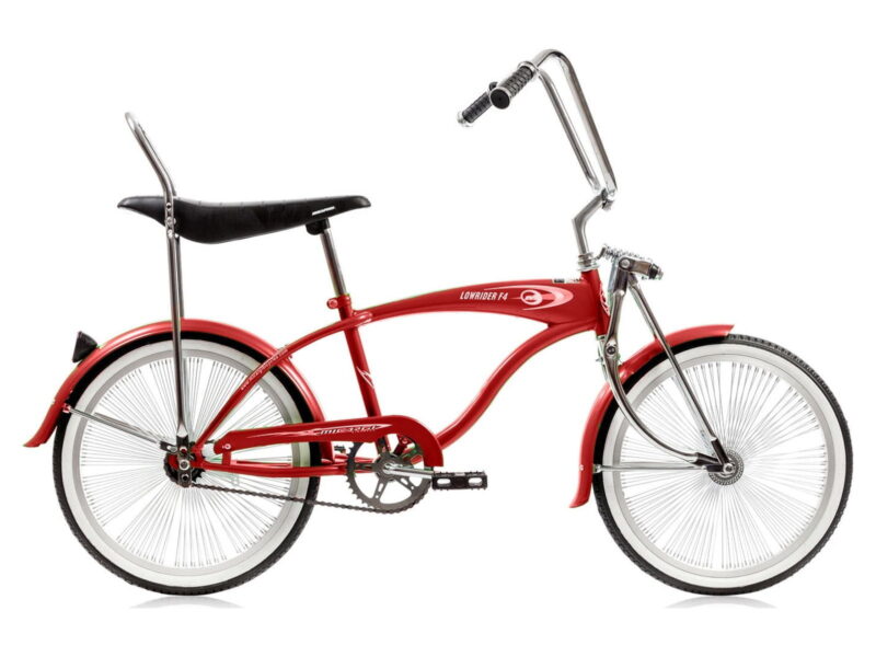 Wonder Wheels 20" Lowrider Hi-Ten Steel Coaster Brake Single Speed Bicycle, Bike, One Piece Crank Alloy Rims 140H - Red