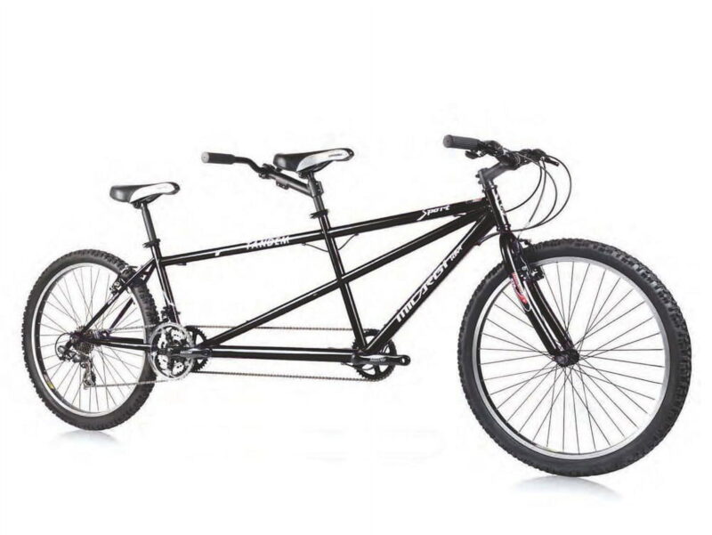 Wonder Wheels 26 In. Tandem Shimano 21 Speed Bicycle, Bike, Steel Frame Alloy Rims 36 H - Black - Image 5