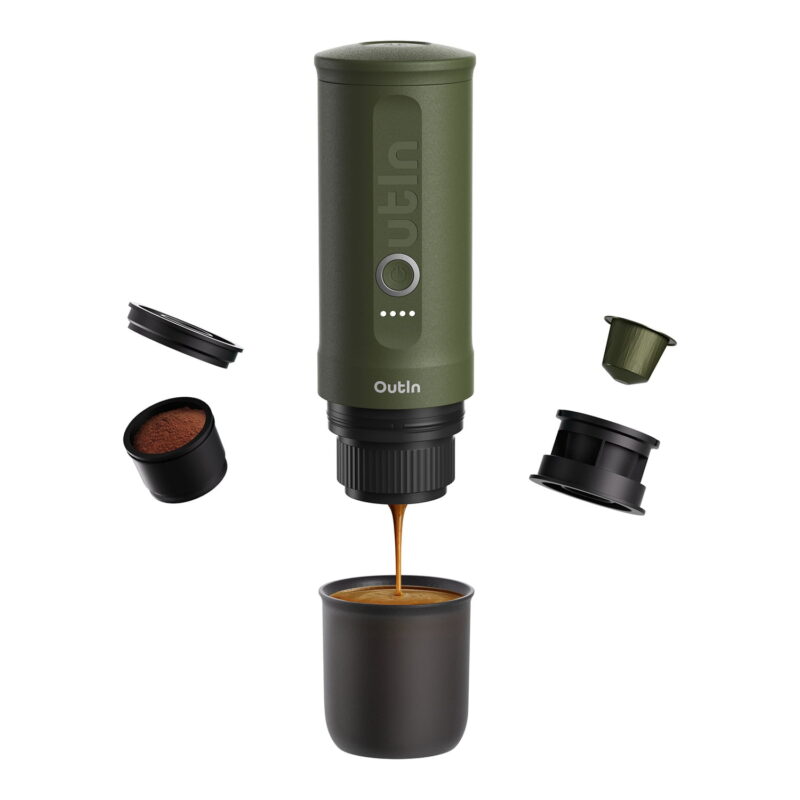 OutIn Nano Portable Electric Espresso Machine (Forest Green), OTEM-01-FG - Image 4