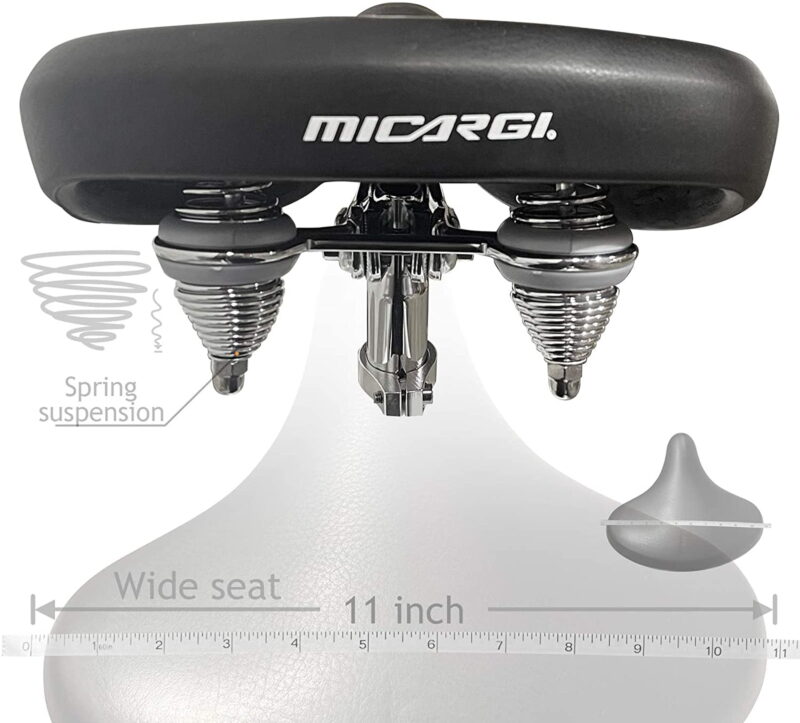 MICARGI 26" Retro Beach Cruiser Bike Single Speed Fat Tire Bicycle Seattle -WHITE - Image 4