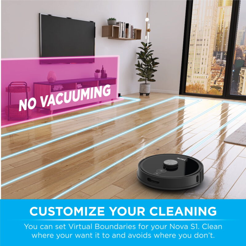 iHome AutoVac Nova S1 Pro Self Empty Robot Vacuum, LIDAR Mapping, 150 Min Runtime, Strong Suction, New - Image 4