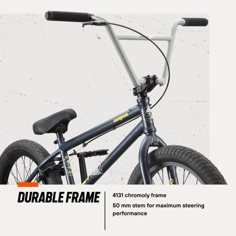 Mongoose Legion L80 BMX Freestyle Bike, 20" Wheel, Ages 8 and up, Blue - Image 7