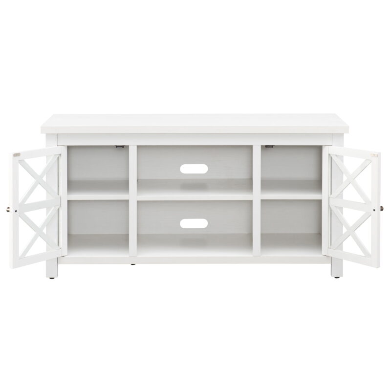 Evelyn&Zoe Colton TV Stand for TV's up to 55", White - Image 6