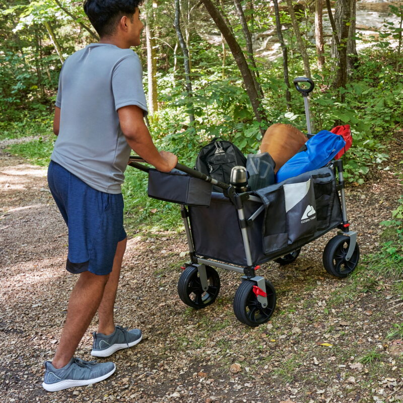 Ozark Trail All Terrain Foldable Push Pull Wagon, 48" Height - Image 4
