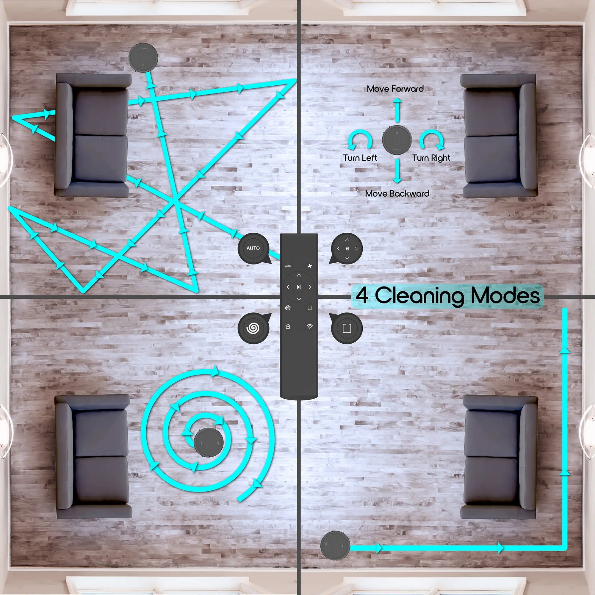 Ionvac SmartClean 2000 Robovac Vacuum, WiFi Robot Vacuum Cleaner with App/Remote Control, New 3 Ionvac SmartClean 2000 Robovac Vacuum, WiFi Robot Vacuum Cleaner with App/Remote Control, New - Image 3