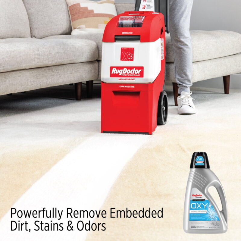 Rug Doctor X3 Commercial Carpet Cleaner - Pro Oxy Pack, Includes 48 oz. Oxy Cleaner - Image 4